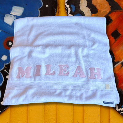 Personalised Kids Towels | Pink | Premium